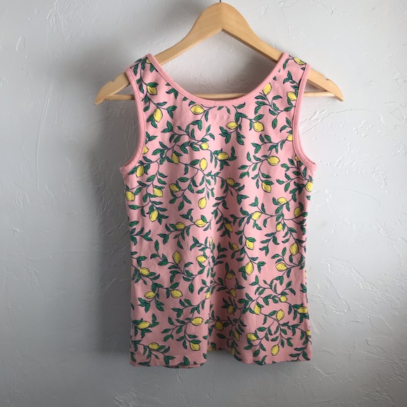 Lands’ End Lemon Cotton Tank Top - Picture 2 of 4